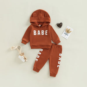 Babe Hoodie & Pants Outfit
