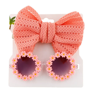 Flower Sunglasses with Headband