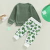 Green Top & Shamrock Pants Set