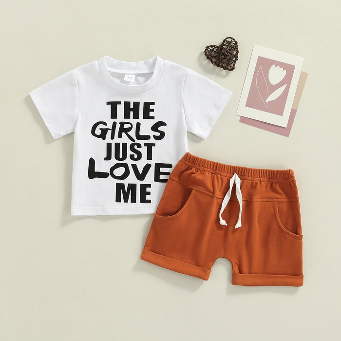 The Girls Just Love Me T-shirt & Shorts