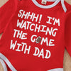 Watching the Game with Dad Football Outfit Set