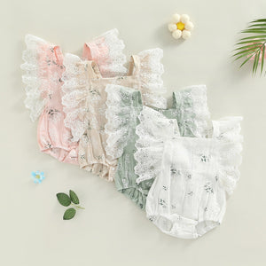 Floral Lace Fana Romper