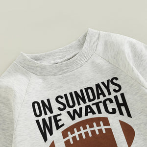 On Sundays We Watch Football Onesie