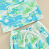 Baby Boy Summer Tie Dye Hooded Outfit