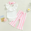 Flower Stripe Sweet Girl Set