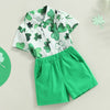 Button Up Shamrock Shirt & Shorts