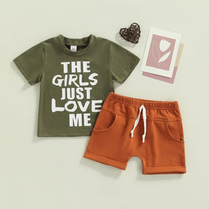 The Girls Just Love Me T-shirt & Shorts