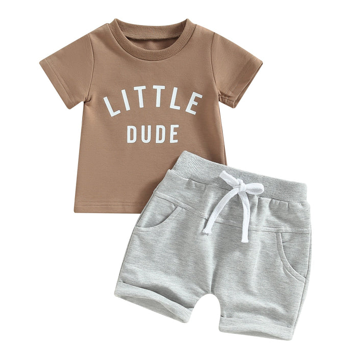 Little Dude T-shirt & Shorts