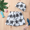 Palm Tree Swim Trunks & Cap