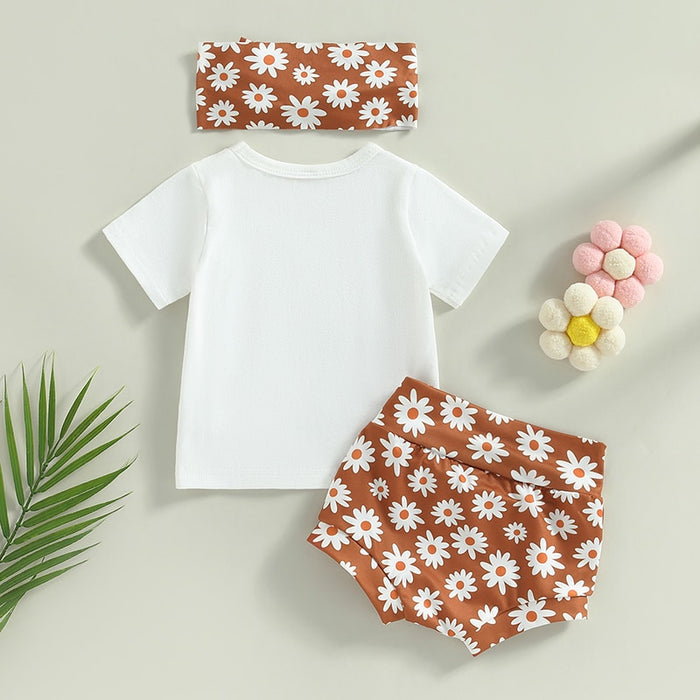 Daddy's Mini Floral Daisy Outfit