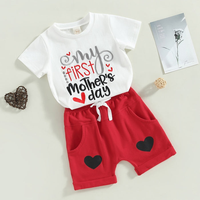 My First Mother's Day T-shirt & Shorts Set