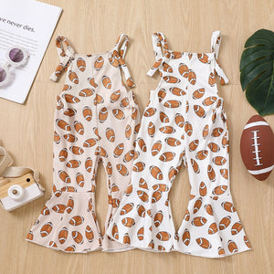 Football Flared Romper