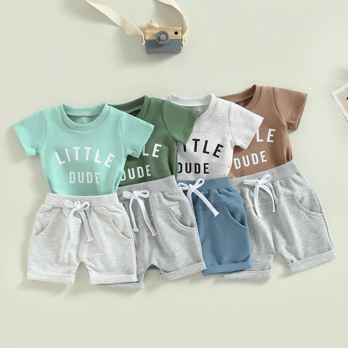 Little Dude T-shirt & Shorts