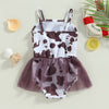 Cow Print Tutu Swimsuit