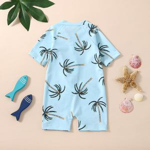 One Piece Palm Tree Swimsuit