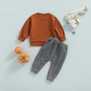 Fall Pumpkin Sweater & Pants Outfit