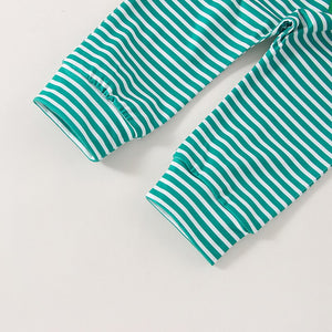 My First St. Patrick's Day Striped Clover Outfit