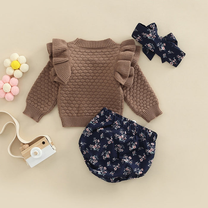 Ruffled Floral Sweet Baby Outfit