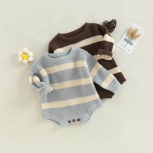 Knitted Stanley Striped Onesie