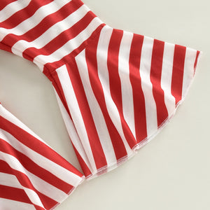 Don't Stop Believin' Striped Santa Outfit