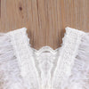 White Lace Farrah Feather Dress