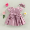 Satin Princess Dress with Headband