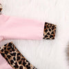 Hooded Ears Leopard Print Outfit