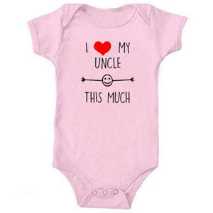 I Love My Uncle This Much Onesie (Multiple Colors)