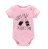 Happy First Father's Day Onesie (Multiple Colors)