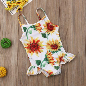 One Piece Sunflower Swimsuit