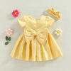 Satin Princess Dress with Headband