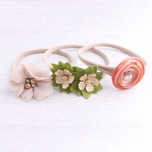 3 Pack Floral Headbands (2 Colors)