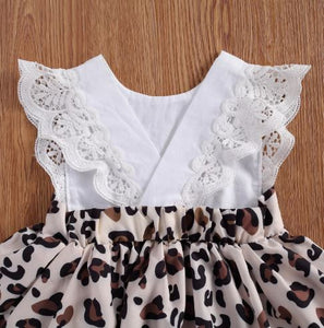 Cutie Leopard Dress with Bow