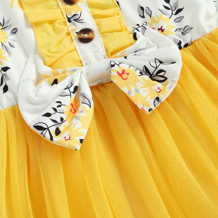 Floral Bow Tutu Dress (2 Colors)