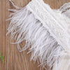 White Lace Farrah Feather Dress