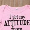 Pink Attitude Onesie