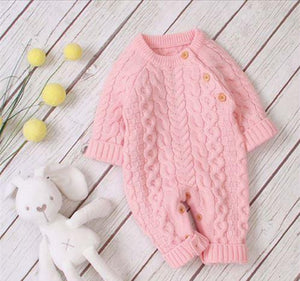 Knitted Button Romper