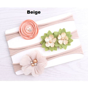 3 Pack Floral Headbands (2 Colors)