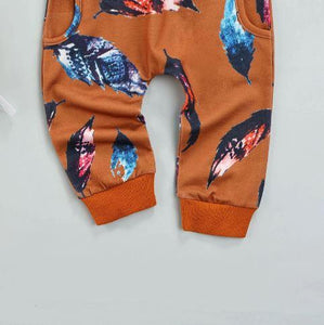 Feather Sweater with Matching Pants & Bow (3 Colors)