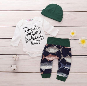 Daddy's Little Fishing Buddy Outfit