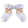 Frilly Bow Ankle Socks (7 Colors)
