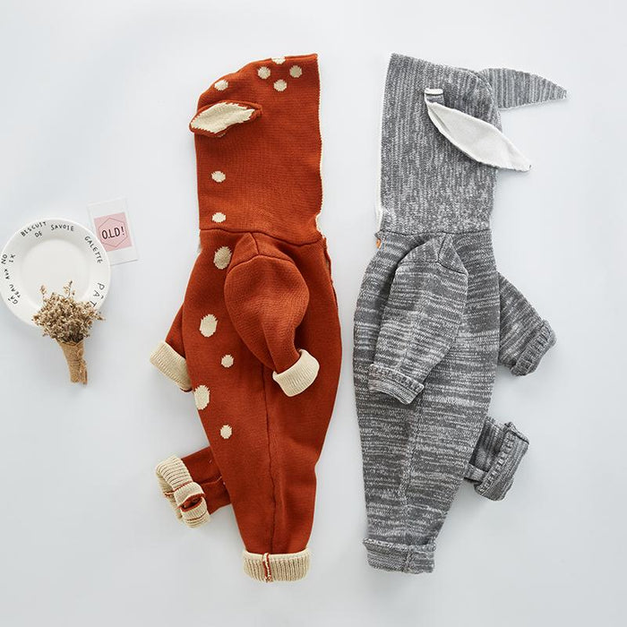 Knitted Animal Rompers - Bitsy Bug Boutique