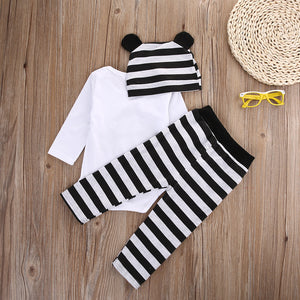 Striped Monkey Outfit with Hat