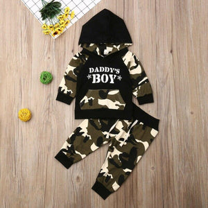 Daddy's Boy Camouflage Hoodie with Pants