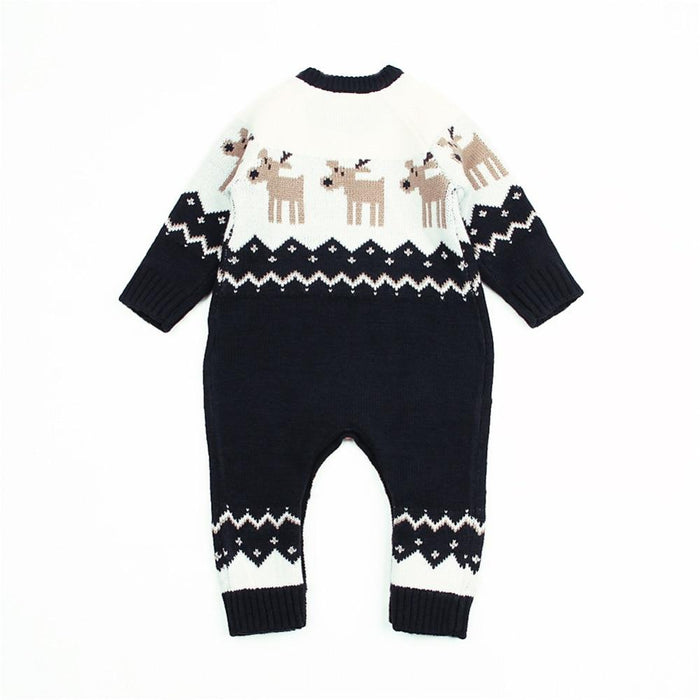 Christmas Knitted Reindeer Romper