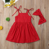 Cute As A Button Dress With Headband ( 2 Colors) Dresses