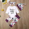 Floral Daddy's Little Girl Outfit - Bitsy Bug Boutique