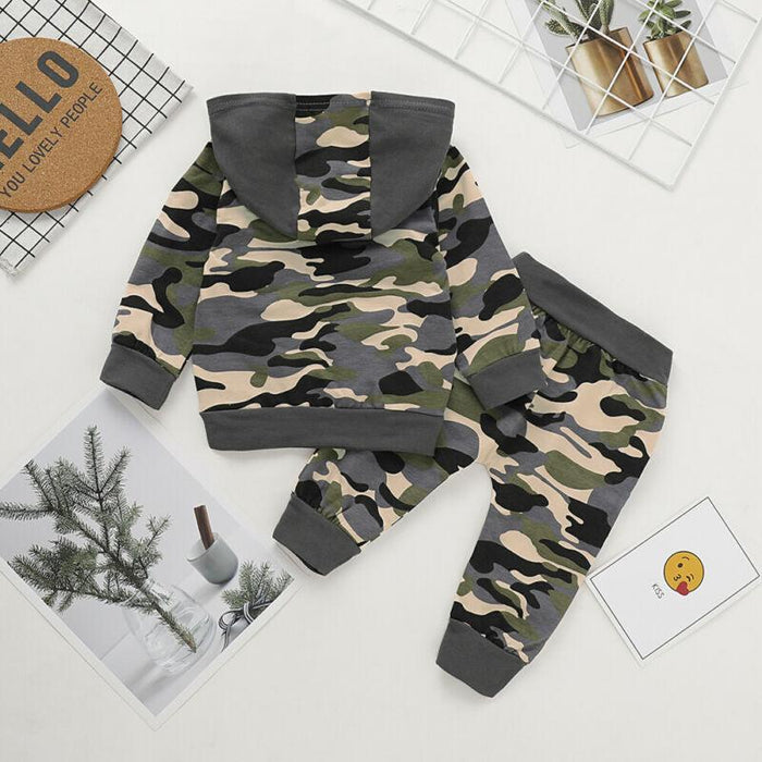 Daddy's Boy Camouflage Sweatsuit Outfit