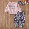Pink Mama's Girl Leopard Print Outfit