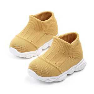 Solid Mesh Sport Sneakers